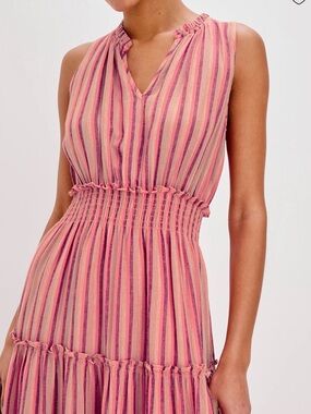 Rails Sundrenched Pink Striped Sleeveless Maxi Dress
